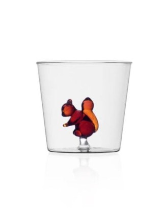 Pahar pentru apa, veverita, 8 cm, Animal Farm - designer Alessandra Baldereschi - ICHENDORF